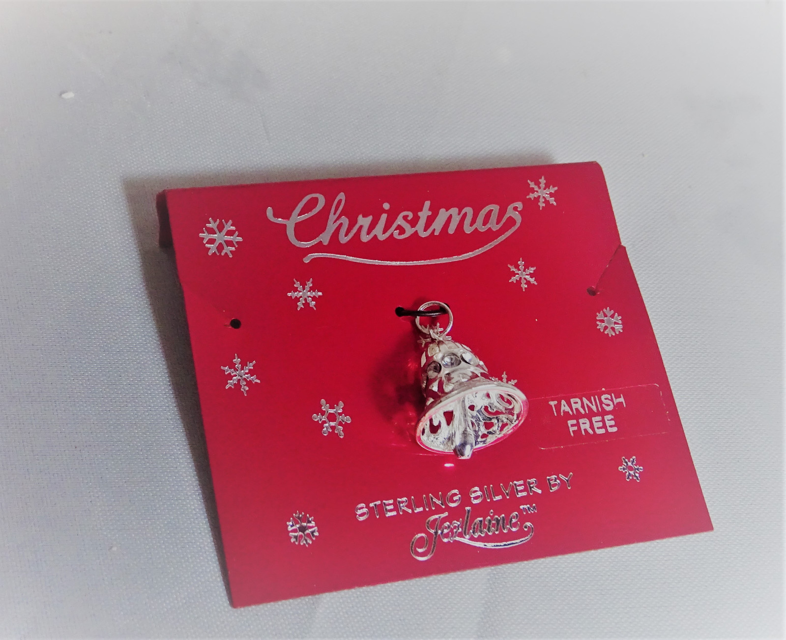 Ornate Sterling Silver Articulated Filigree Jingle Bell Charm