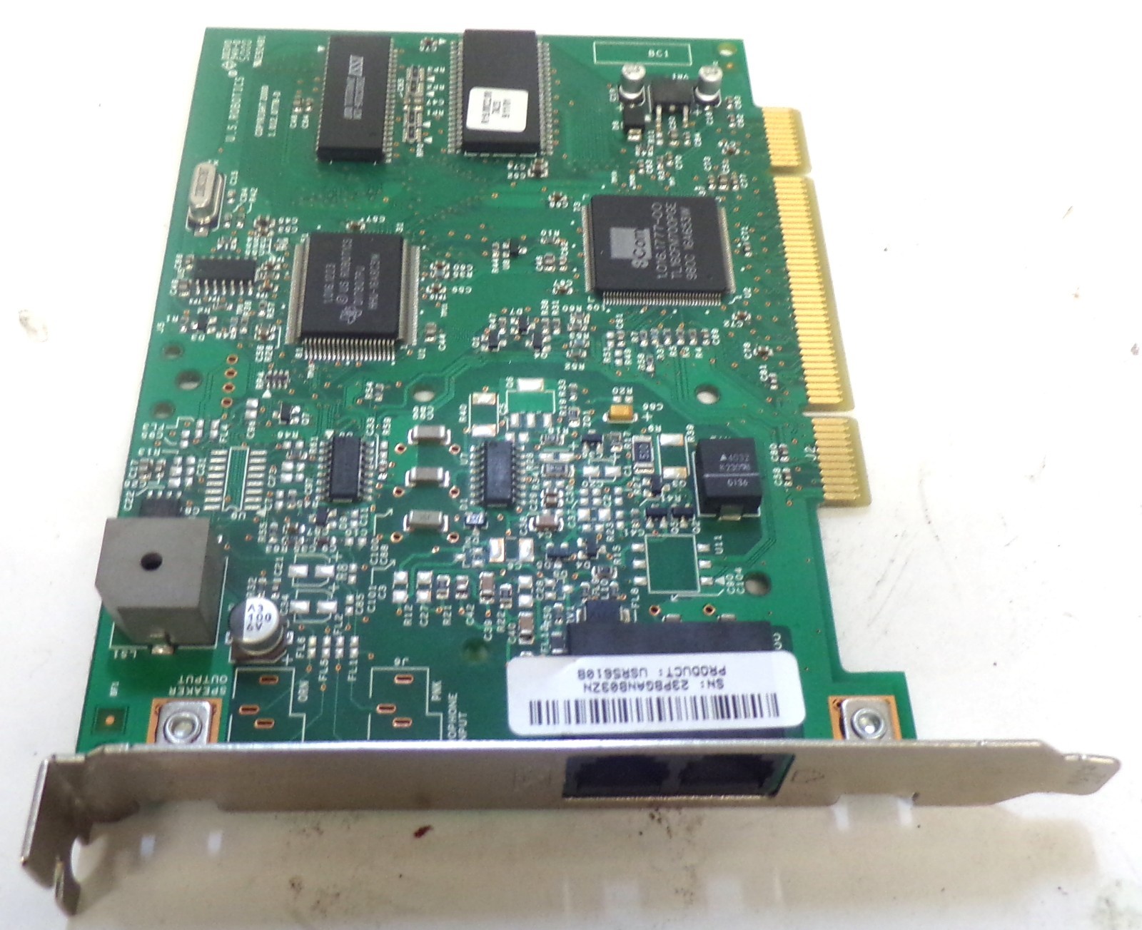 US ROBOTICS INTERNAL MODEM CARD 0778, 94V-0, E92481, CLASS B