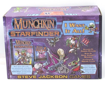 Munchkin: Starfinder SJG4476 I Want It All (Complete Set) Space Humor Card Game