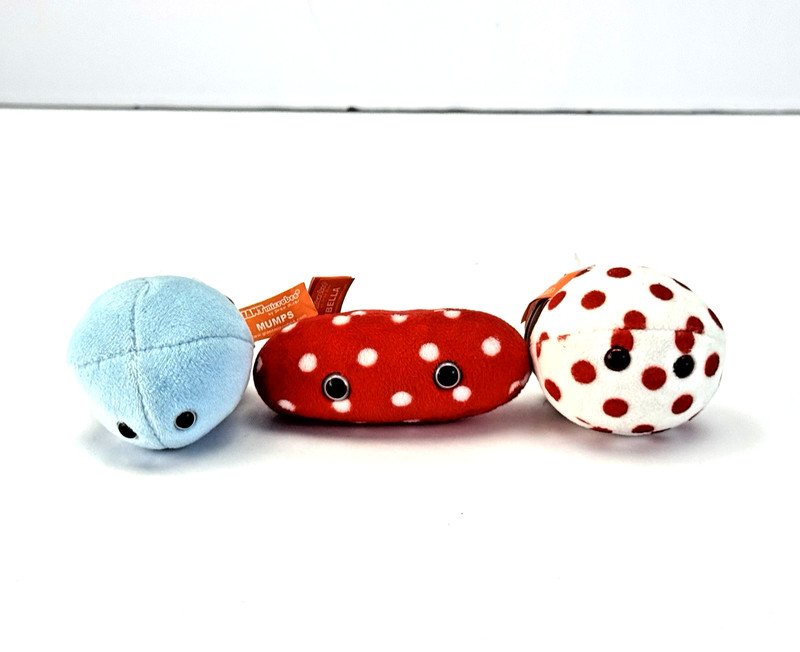 GIANT MICROBES MMR VACCINE Measles Mumps Rubella Contagious Virus Funny