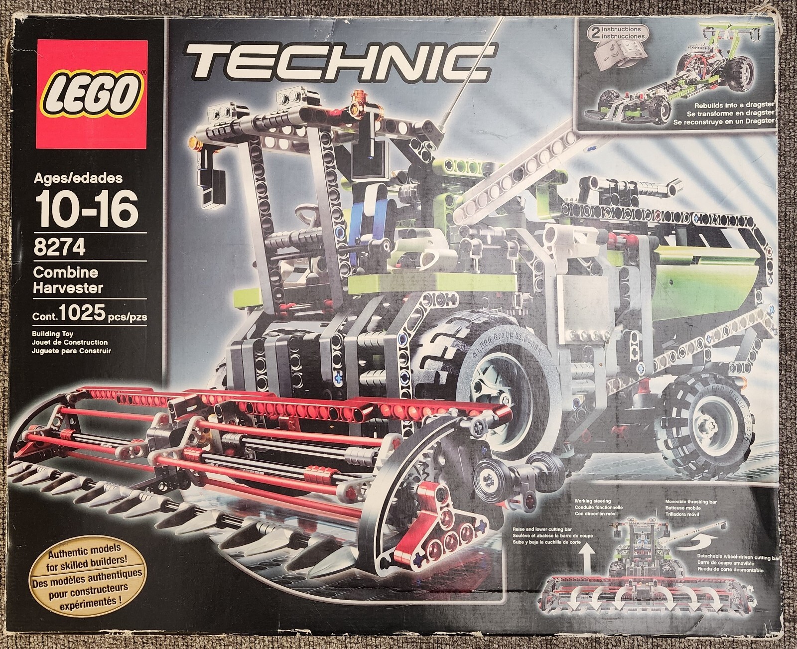 モレックス LEGO Technic Combine Harvester • Set 8274 • SetDB