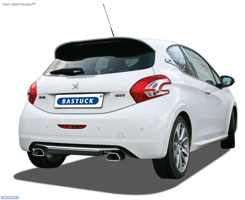 Bastuck Duplex Racinganlage Hors Cat. Peugeot 208 Chaque 114x74mm TrapÃ¨Ze RoulÃ©