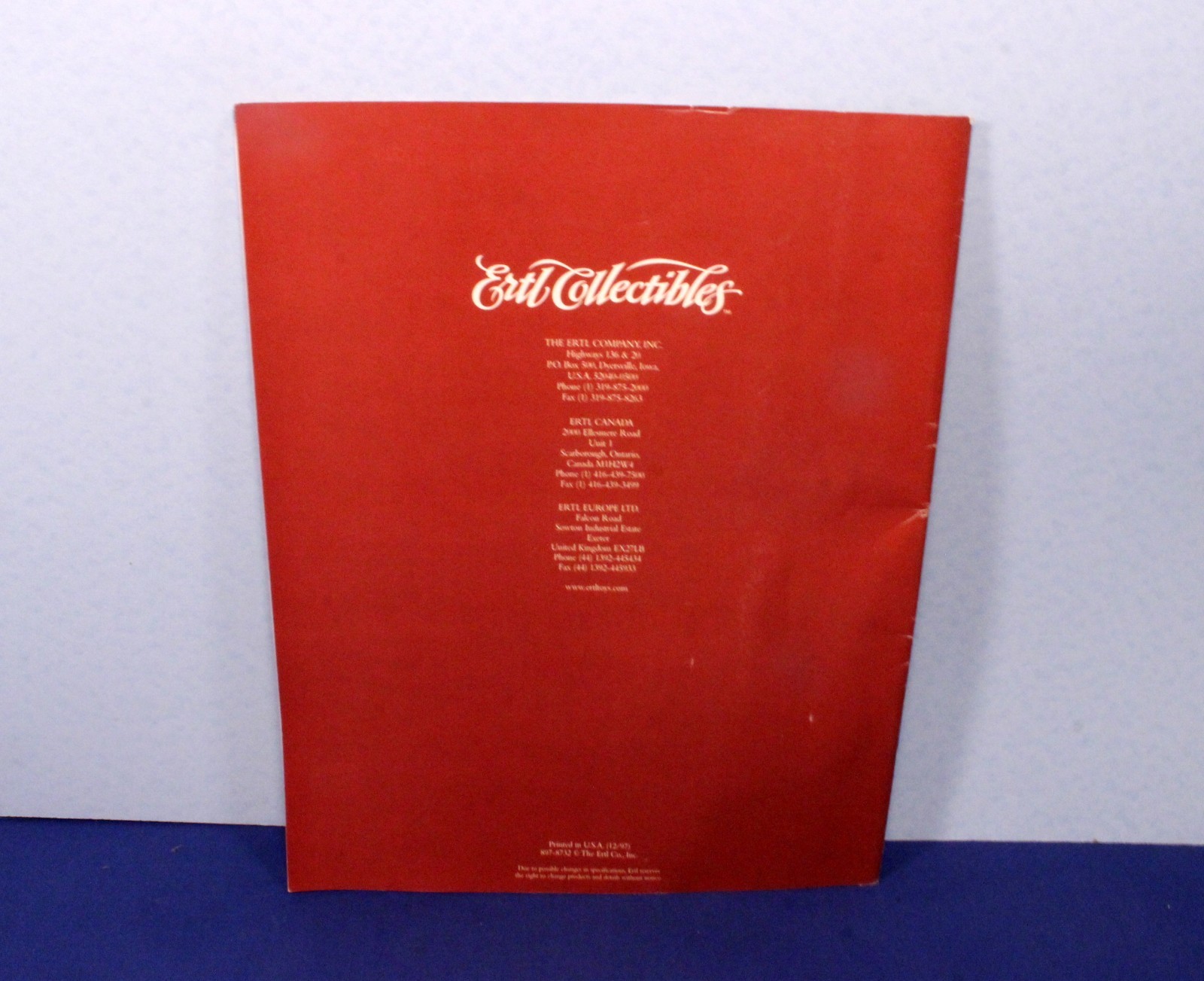 1998 Ertl Collectibles Catalog / Coca-Cola McDonalds Hershey + More