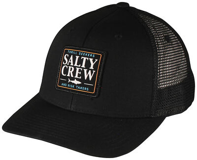 Кепка Salty Crew Cruiser Retro Trucker — черная — новинка