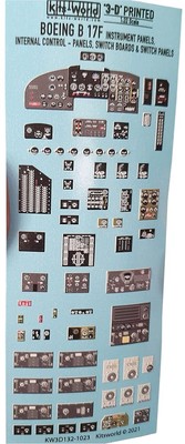 1/32 Boeing B-17F 3D Full Cockpit and Interior Instrumentation KW3D1321023  New
