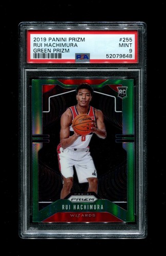 2019 RUI HACHIMURA PANINI PRIZM #255 GREEN PSA 9 | eBay