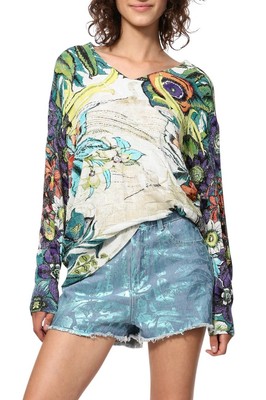 

Desigual Женский свитер Jers Swords, Мульти, Средний, Multi