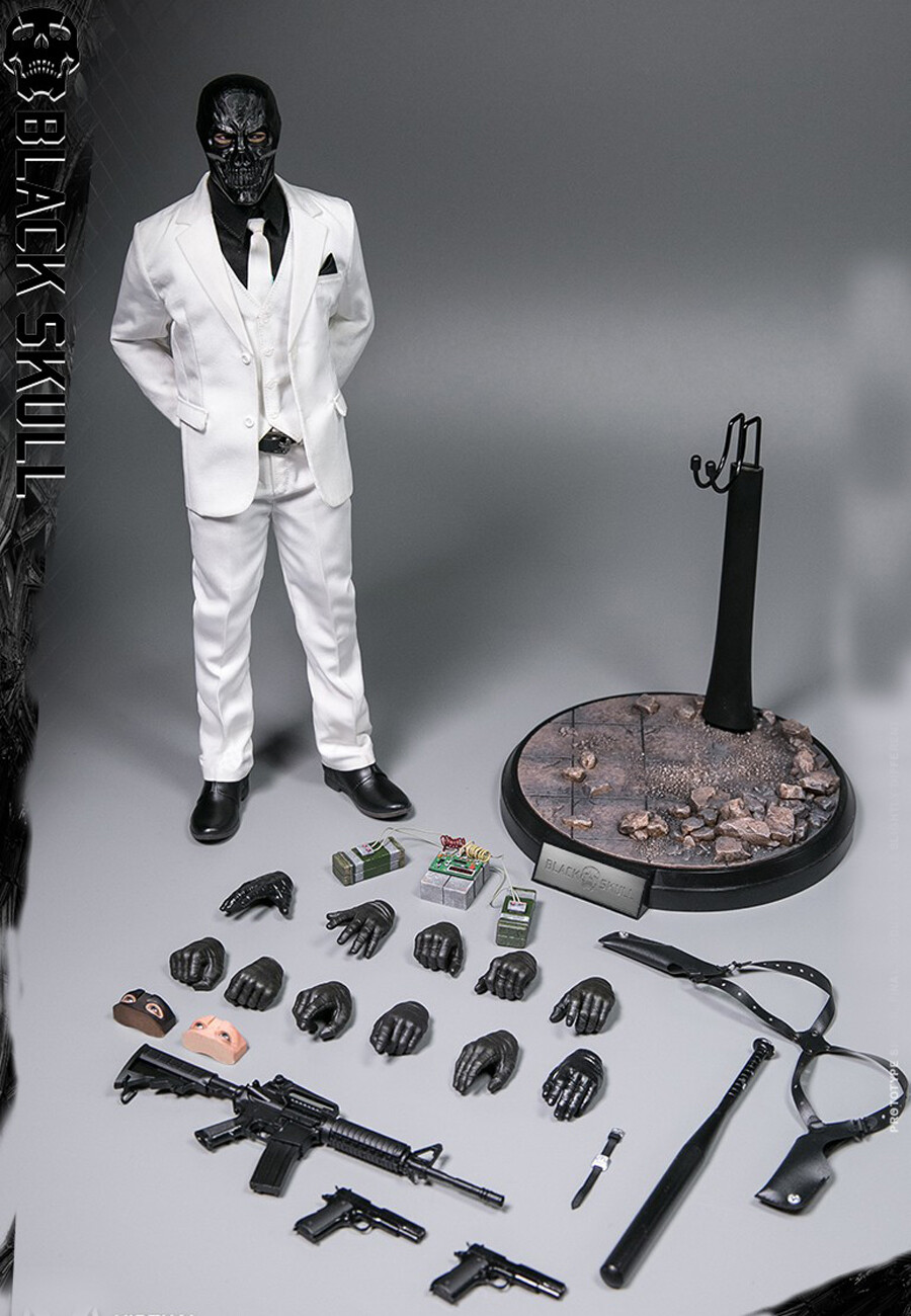VTS TOYS 1/6 Black Skull Action Figure Collection In Stock | eBay