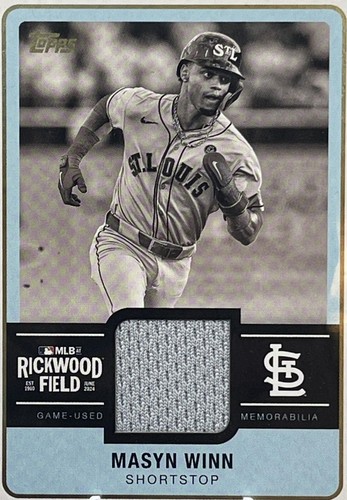 Masyn Winn 2025 Topps Series 1 Blue Rainbow /150 Rookie Cup