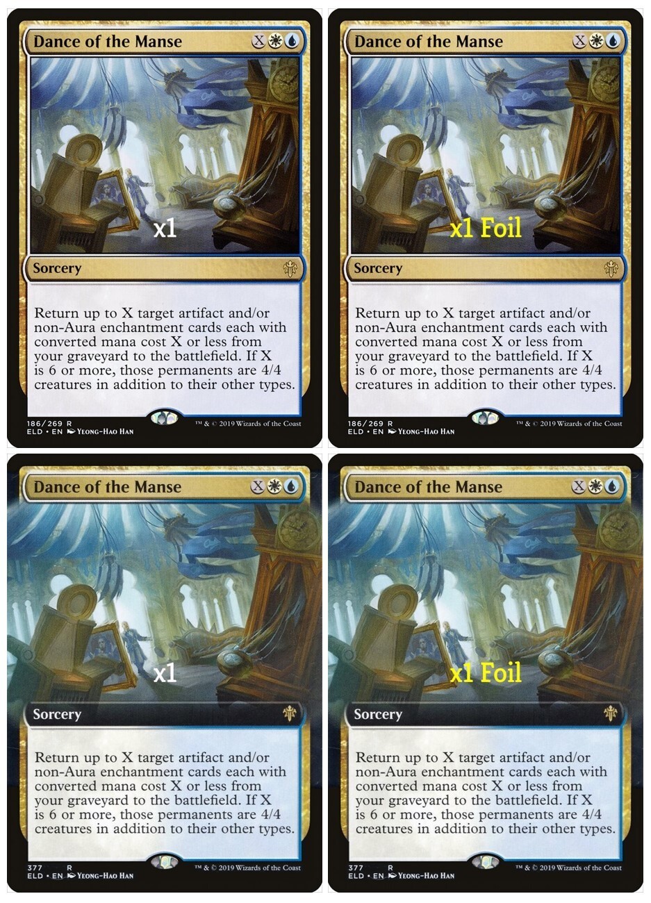 MTG Throne of Eldraine ELD Dance of the Manse MINT (SELECT