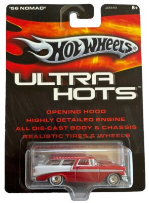 Hot Wheels 2005 Ultra Hots '56 NOMAD Red & white Real Riders  (B87)