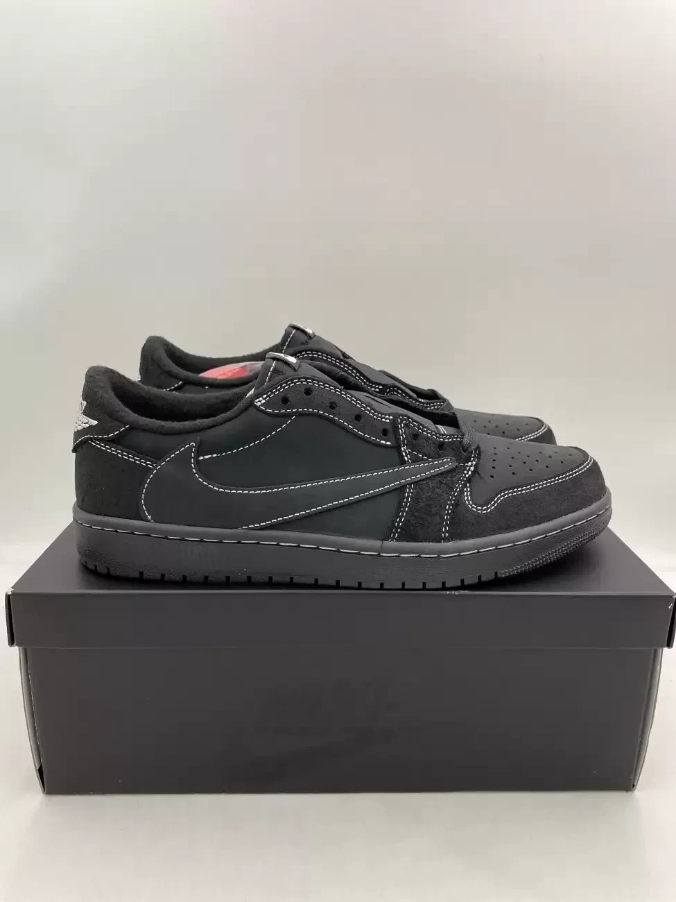 シューズ TravisScott Men's Sneakers PHANTOM BLACK Jordan Men's 1 Retro Low OG SP Travis Scott Black Phantom