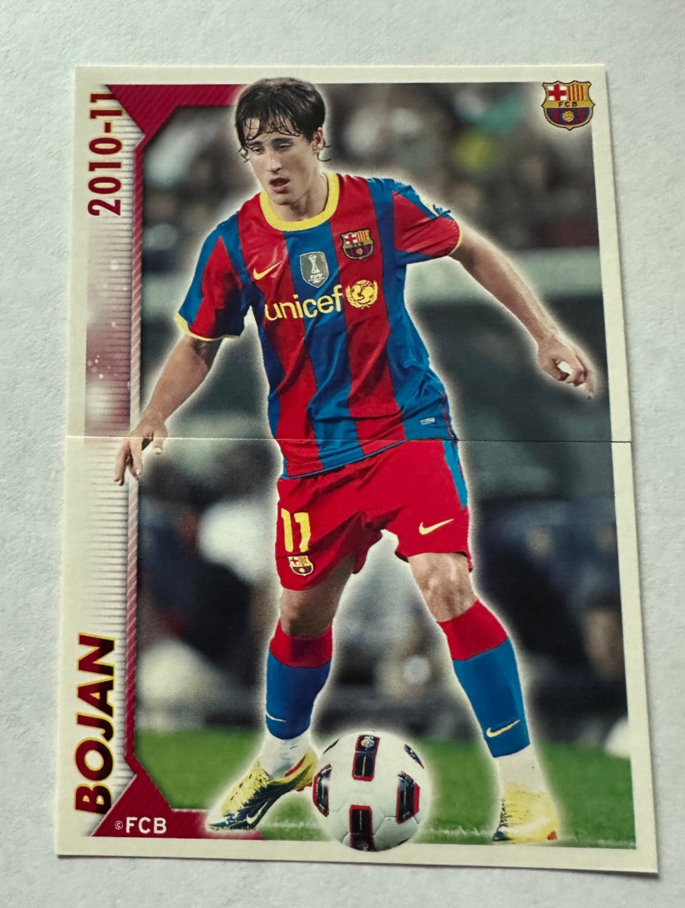 2010-11 Panini Sticker Bojan Krkic Puzzle #129-130 Fc Barcelona | eBay