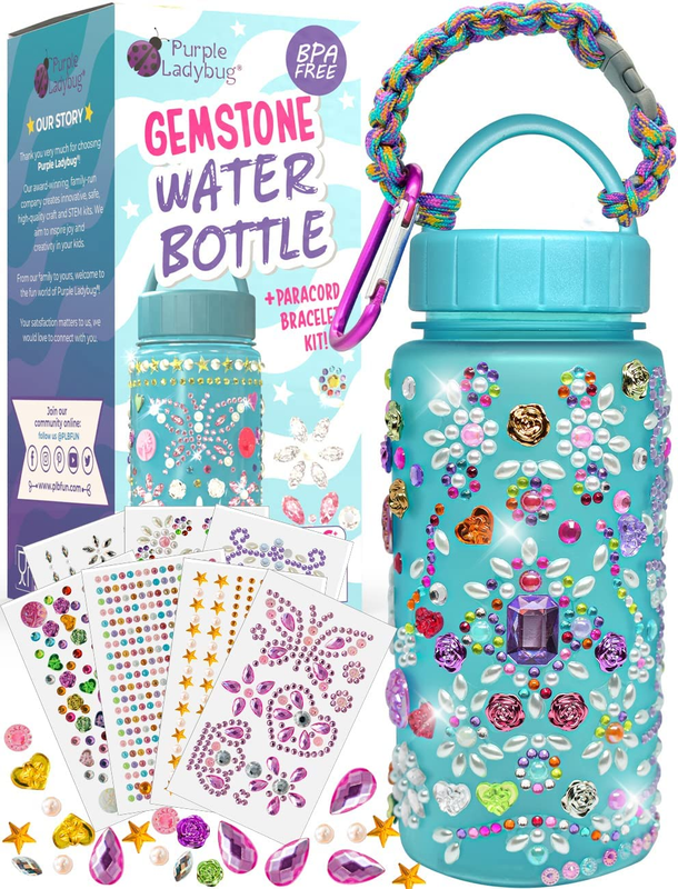 Decorate Your Own Water Bottle for Girls  6-8 yrs DIY Kits  