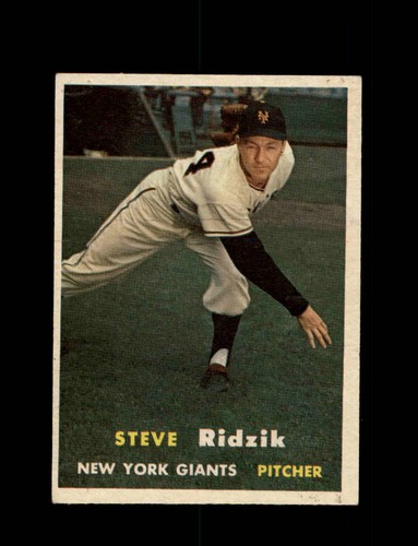m.n..123 1957 STEVE RIDZIK TOPPS #123 GIANTS *G6213 | eBay