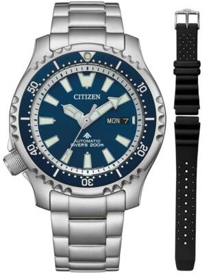 Pre-owned Citizen Ny0161-63le Mens Watch Promaster Marine Fugo Day-date Automatic 42mm ...