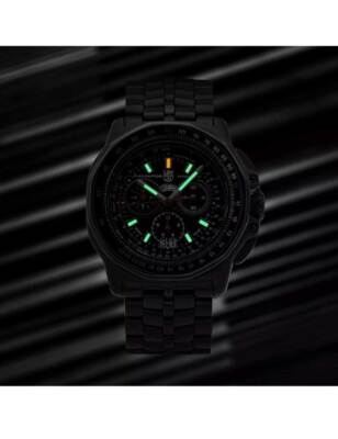 Pre-owned Luminox Xa.9272 Mens Watch F-22 Raptor Titanium Chronograph