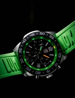 Pre-owned Luminox Xs.3157.nf Mens Watch Pacific Diver Chronograph