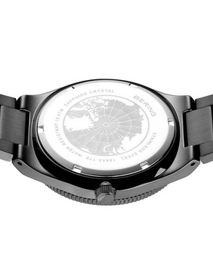 Pre-owned Bering 14443-779 Mens Watch Solar Watch 43mm 10atm