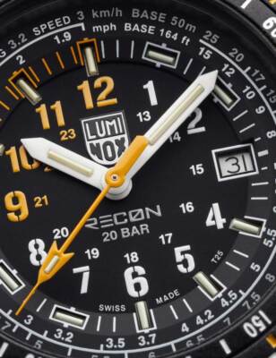 Pre-owned Luminox Xl.8825.h.set Herrenuhr Recon Point Man Set 45mm 20atm