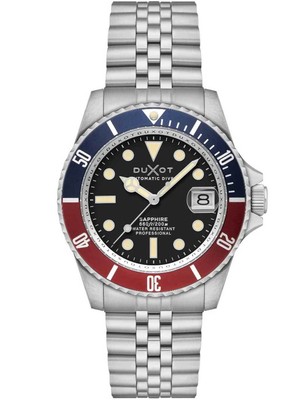 Pre-owned Duxot Dx-2057-11 Mens Watch Atlantica Automatic Diver 42mm 20atm