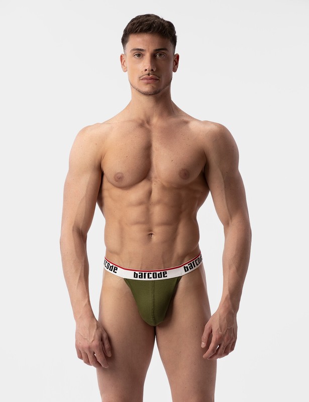Barcode Berlin - Thong Miran Oliv S M L Xl Herren Slip 91967/608 Gay Brandneu