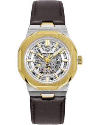 Pre-owned Rotary Gs05496/06 Mens Watch Regent Automatic 40mm 10atm