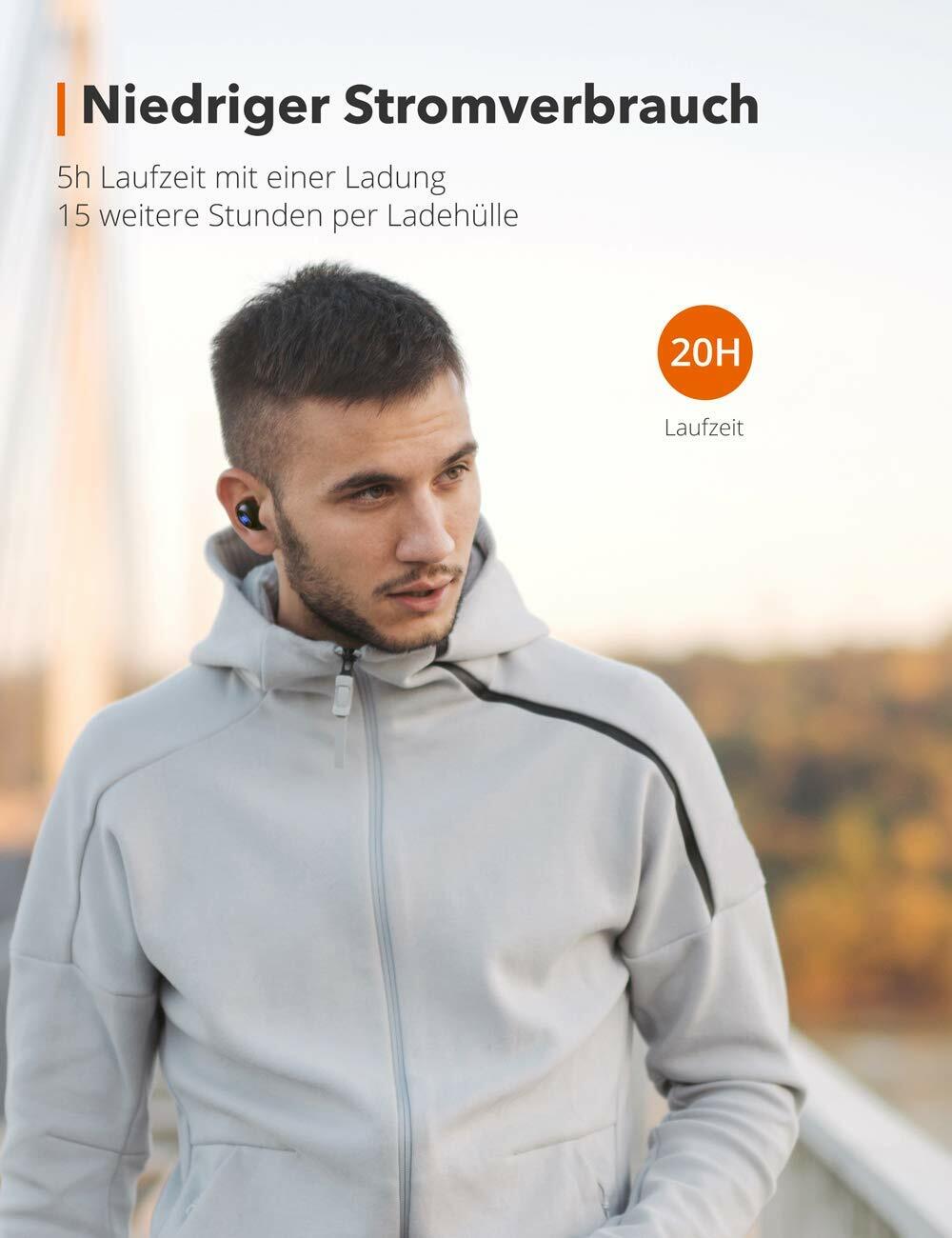 TaoTronics EarBuds SoundLiberty 77 Bluetooth 5.0 Kopfhörer InEar Ohrhörer NEU