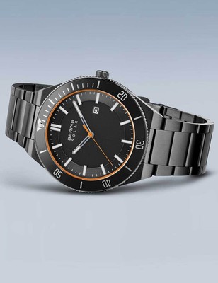 Pre-owned Bering 14443-779 Mens Watch Solar Watch 43mm 10atm