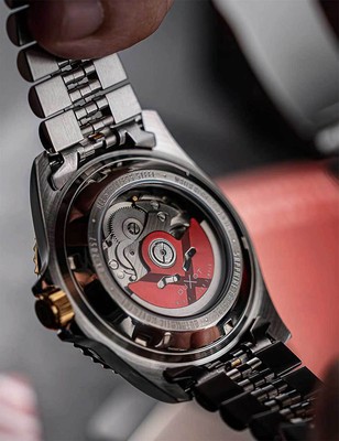 Pre-owned Duxot Dx-2057-33 Mens Watch Atlantica Automatic Diver 42mm 20atm