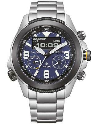 Pre-owned Citizen Jv1006-51l Mens Watch Promaster 35th Anniversary Eco-drive Combinatio...