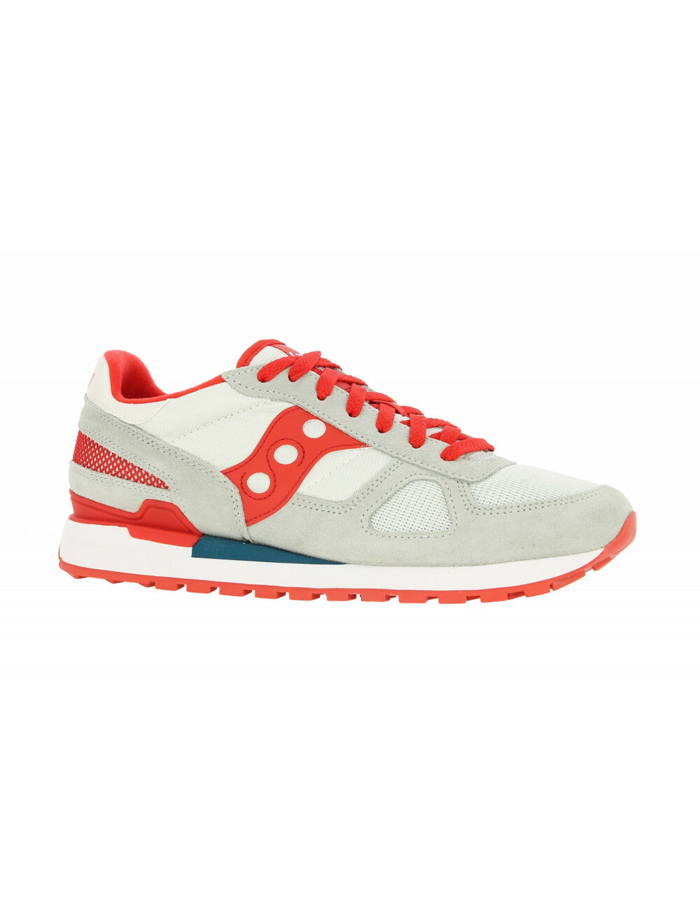 SCARPE SAUCONY UOMO SHADOW ORIGINAL S2108 742 GREY RED GRIGIO ROSSO ORIGINALE
