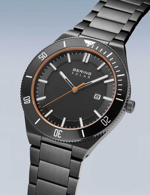 Pre-owned Bering 14443-779 Mens Watch Solar Watch 43mm 10atm