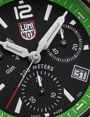 Pre-owned Luminox Xs.3157.nf Mens Watch Pacific Diver Chronograph