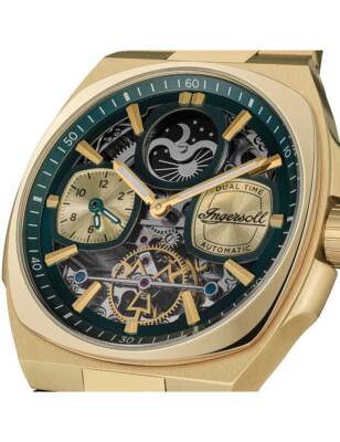 Pre-owned Ingersoll I15803 Mens Watch The Spirit Automatic 47mm 5atm