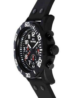 Pre-owned Tw Steel Tw-steel Ca1 Mens Watch Carbon Chronograph 44mm 10atm