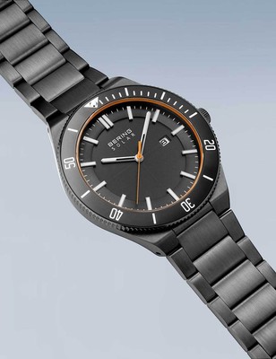 Pre-owned Bering 14443-779 Mens Watch Solar Watch 43mm 10atm