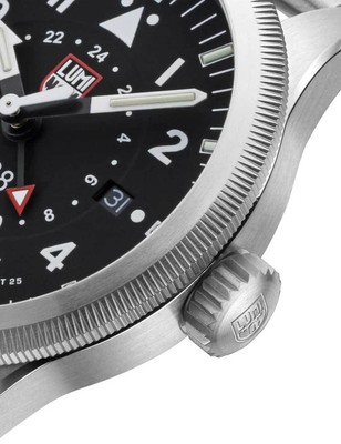Pre-owned Luminox Xa.9522 Mens Watch P-38 Air Pilot Gmt 42mm 100m