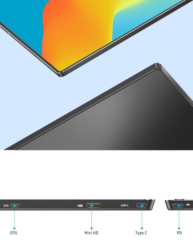 Used | 15.6" Type-C Portable Monitor Touch 1920x1080 IPS 10 Points Touch Screen