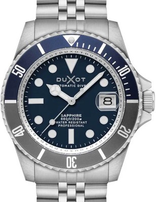 Pre-owned Duxot Dx-2057-44 Mens Watch Atlantica Automatic Diver 42mm 20atm