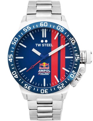 Pre-owned Tw Steel Tw-steel Cs111 Red Bull Ampol Racing Mens Watch 45mm 10atm