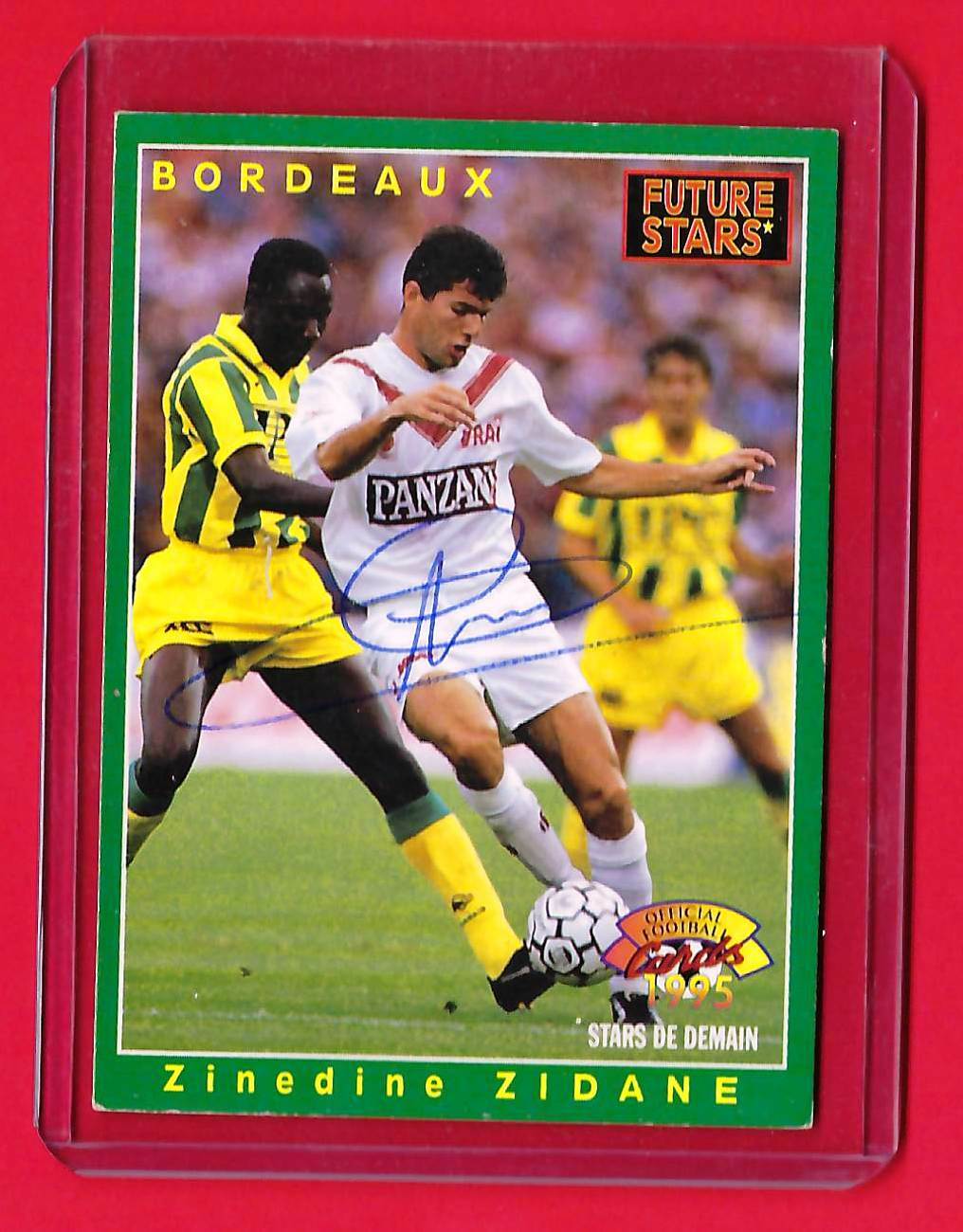 【鑑定済】ジダン　ボルドー　1995 Panini U.N.F.P. Zinedine Zidane Panini Football Premium 1995 #127 *Rare* | eBay