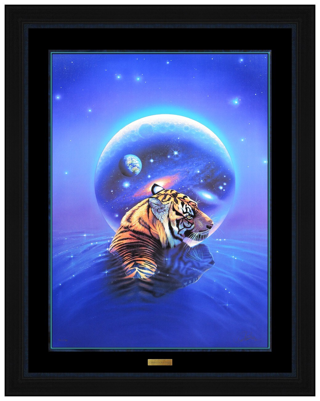 Christian Riese Lassen Original Secret Path Tiger Giclee