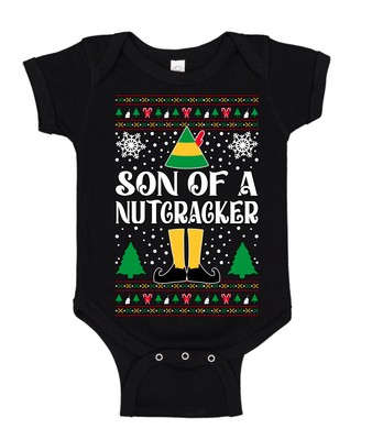 Son Of A Nutcracker Christmas Movie Quote  Christmas Baby Creeper Unisex