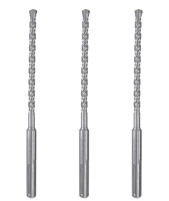 1/4''X8'' SDS Plus Rotary Hammer Drill Bit Set Carbide Tip Masonry Concrete-3Pcs
