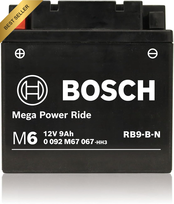 AGM Motorcycle Battery 12V 9Ah 100CCA Powersport Lead Acid