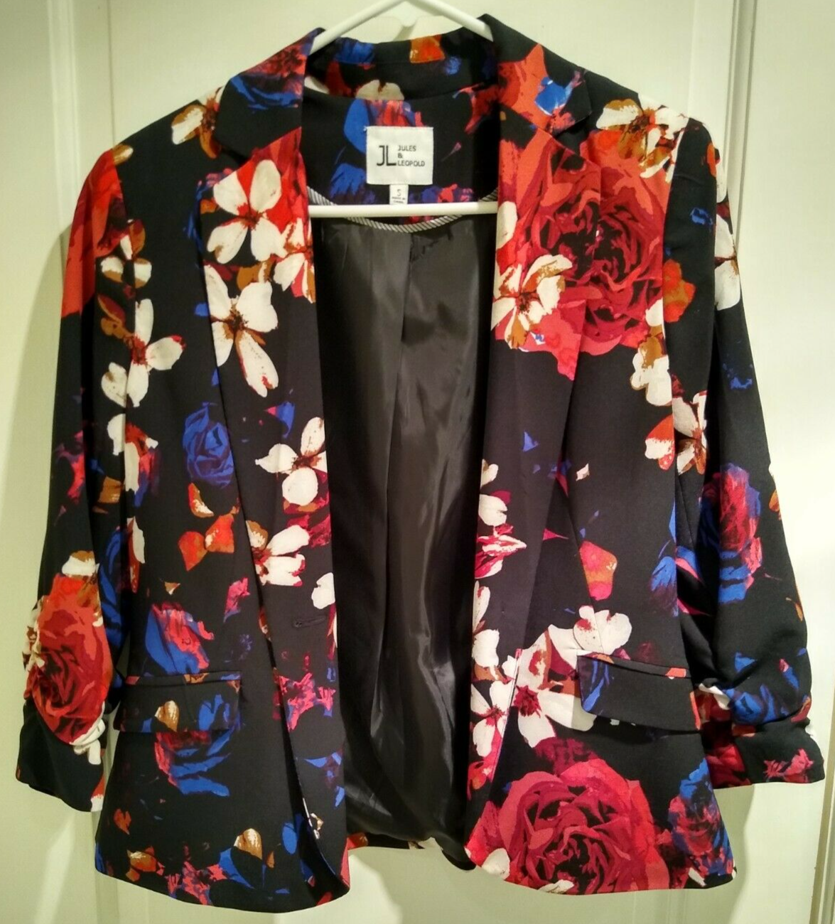 Jules and top leopold blazer pink