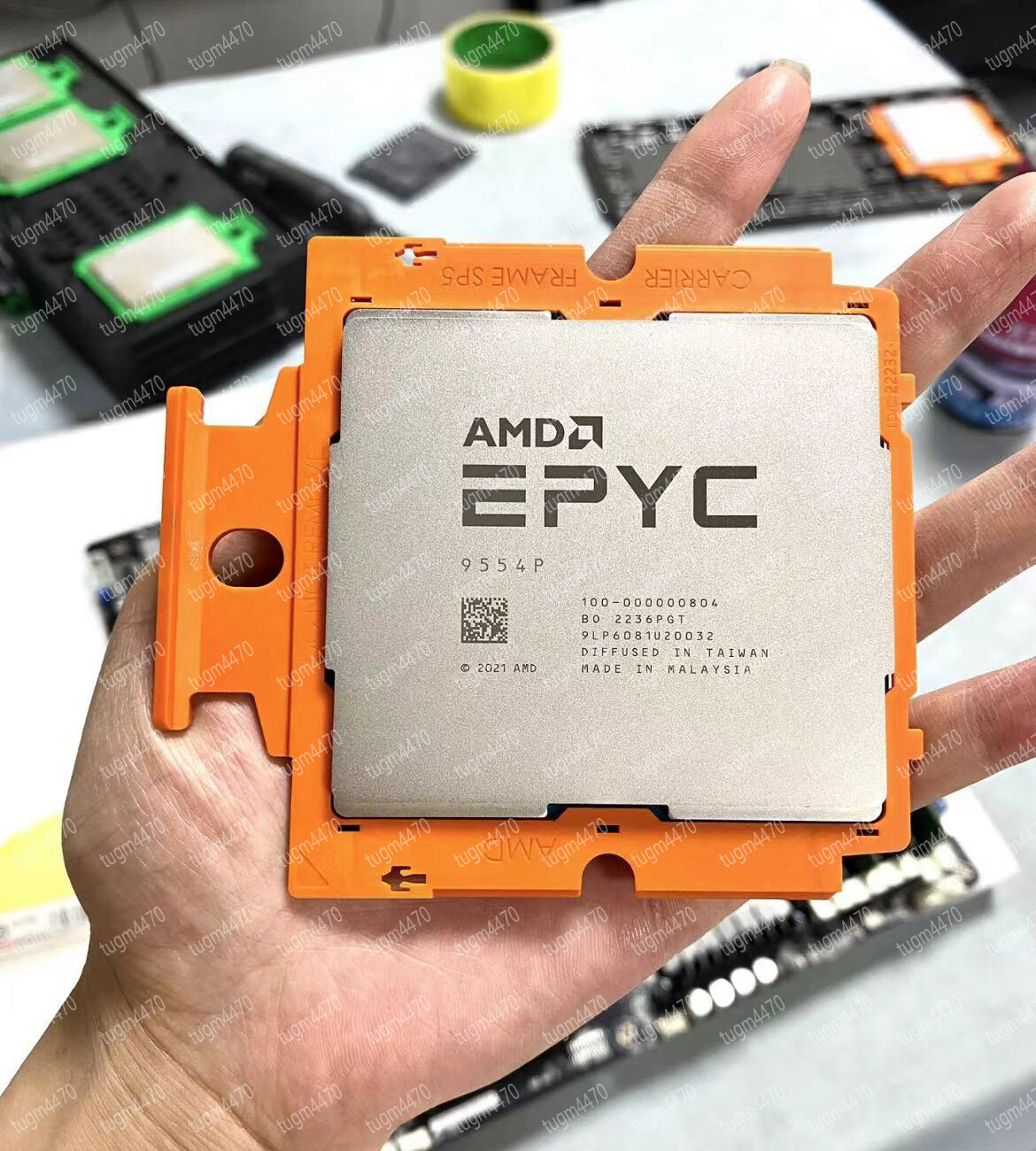 AMD Genoa EPYC 9554P 3.1- 3.75 GHz 64cores 128thr 360W CPU