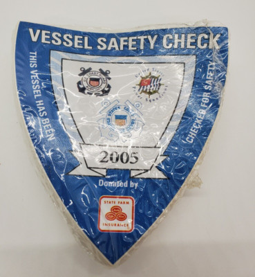 Vessel Safety Check Sticker Lot USCG Coast Guard Auxiliary US Power Squadrons 05