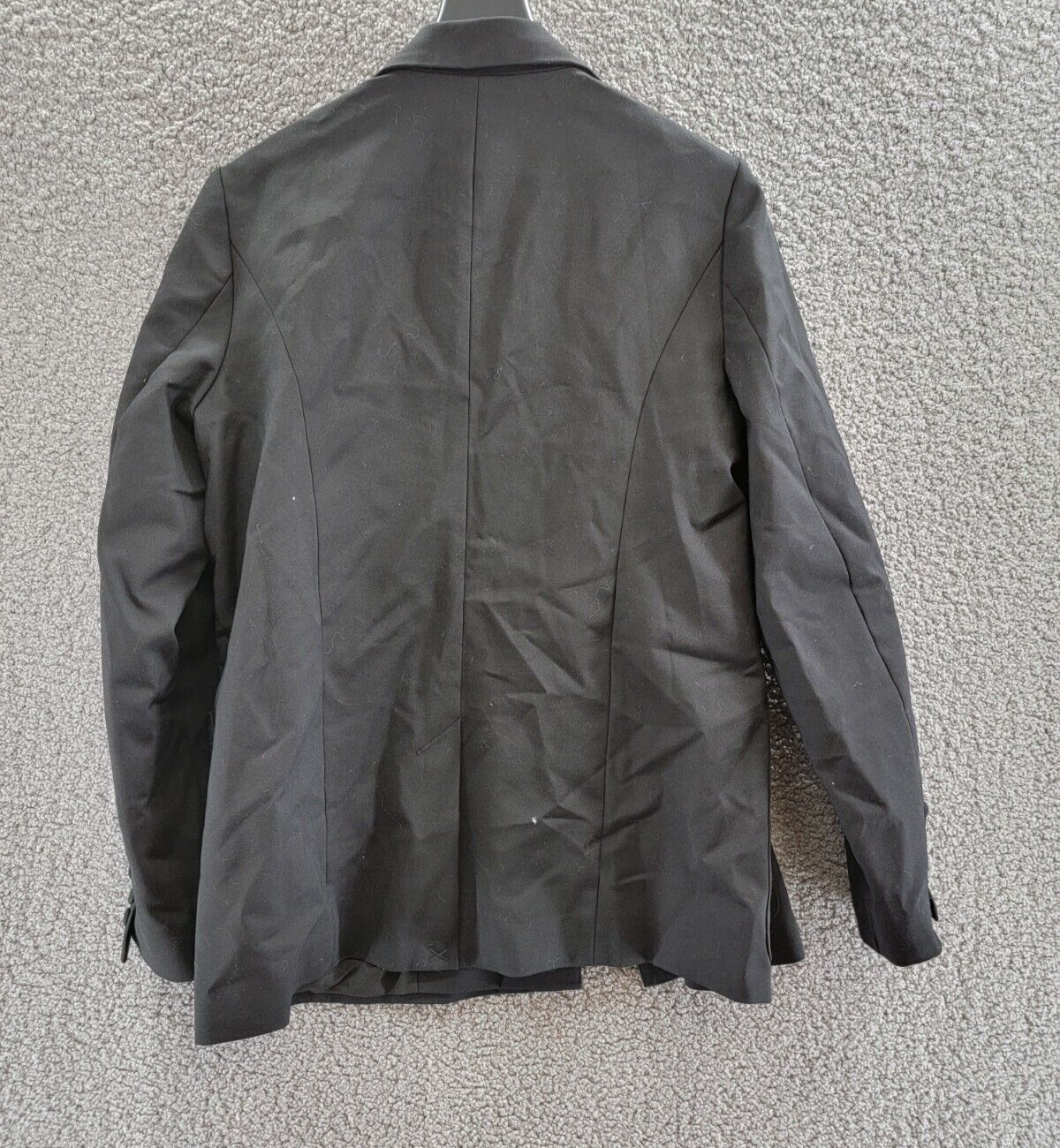 Good American The Boss 2.0 Double Breasted Blazer Women's 2 Black Button Front - Picture 16 of 20